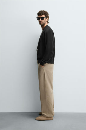 STRAIGHT-LEG CHINO TROUSERS - Image 4