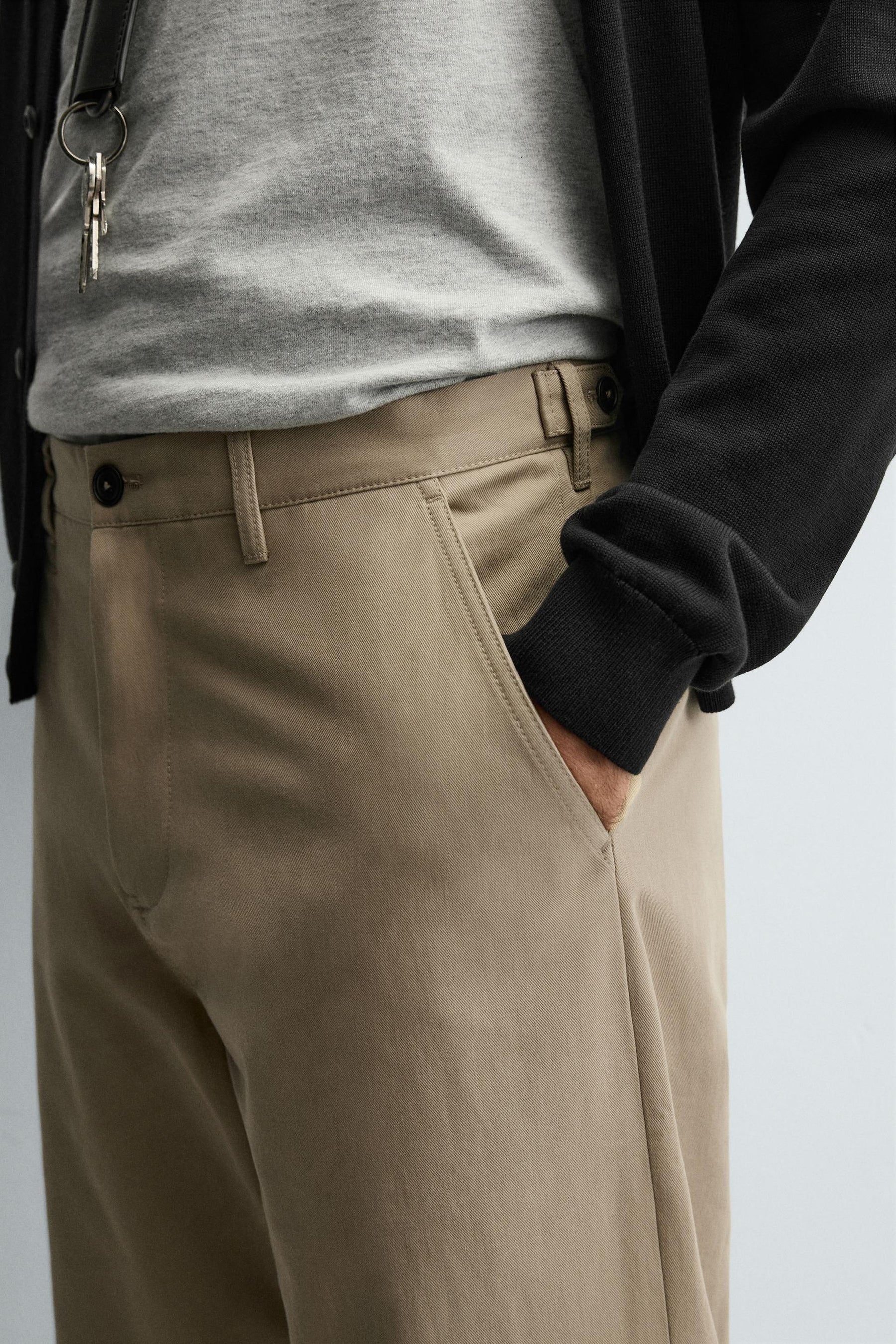STRAIGHT-LEG CHINO TROUSERS - Image 5
