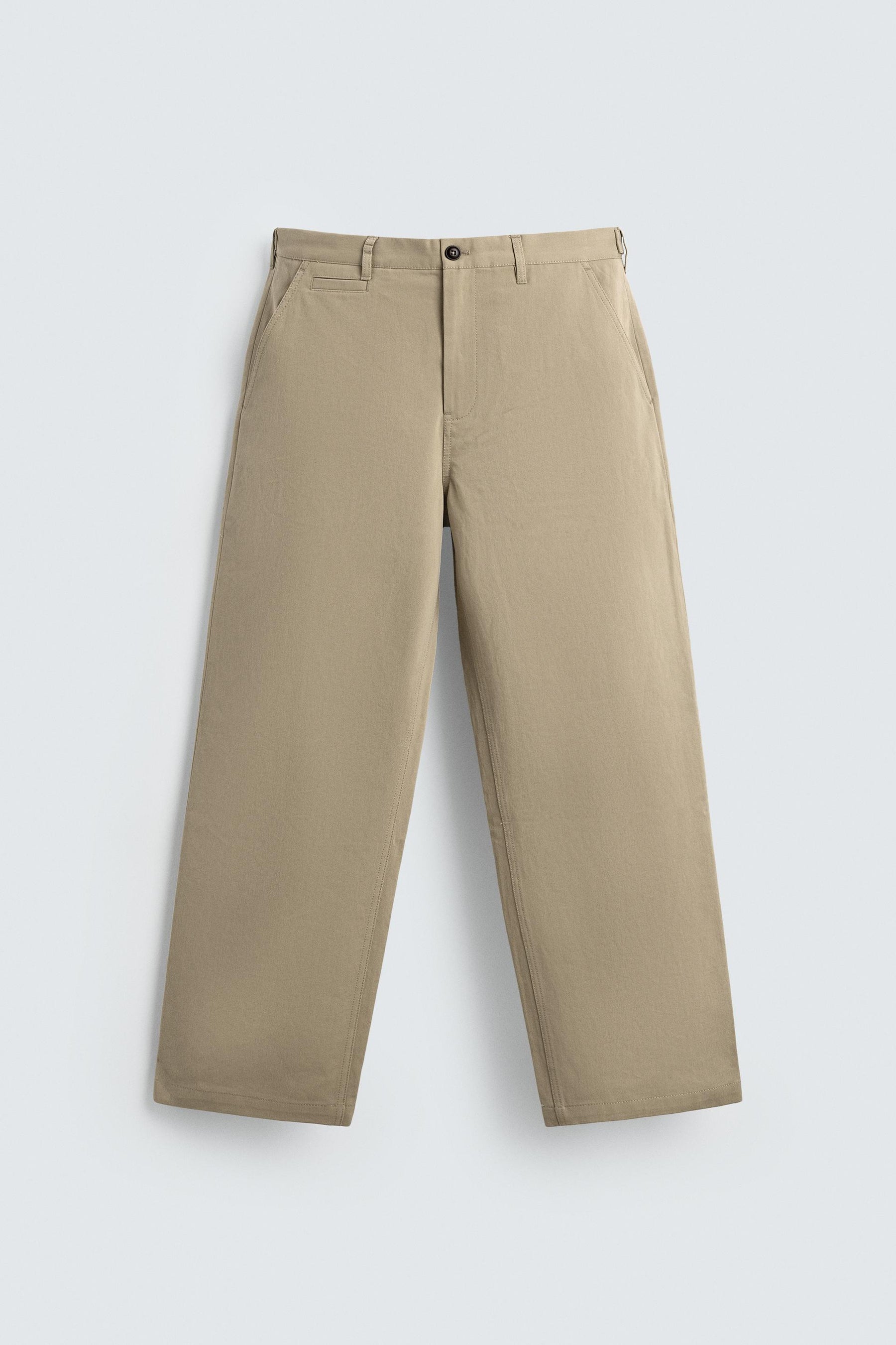 STRAIGHT-LEG CHINO TROUSERS - Image 7