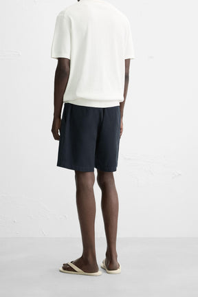 COTTON/LINEN BERMUDA SHORTS - Image 3