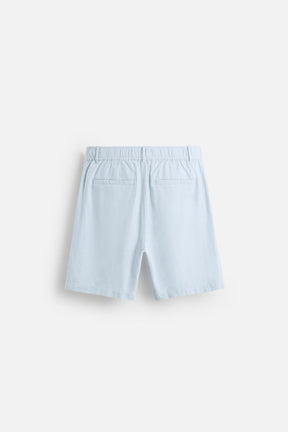 COTTON/LINEN BERMUDA SHORTS - Image 7