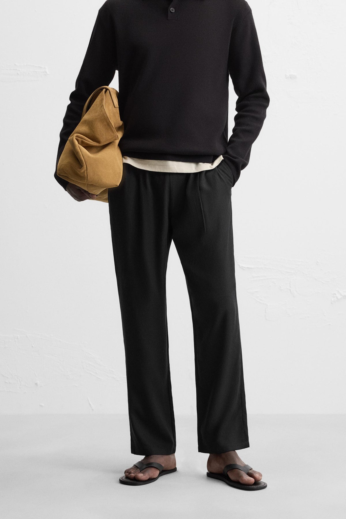 RELAXED FIT FLOWING TROUSERS - Image 2