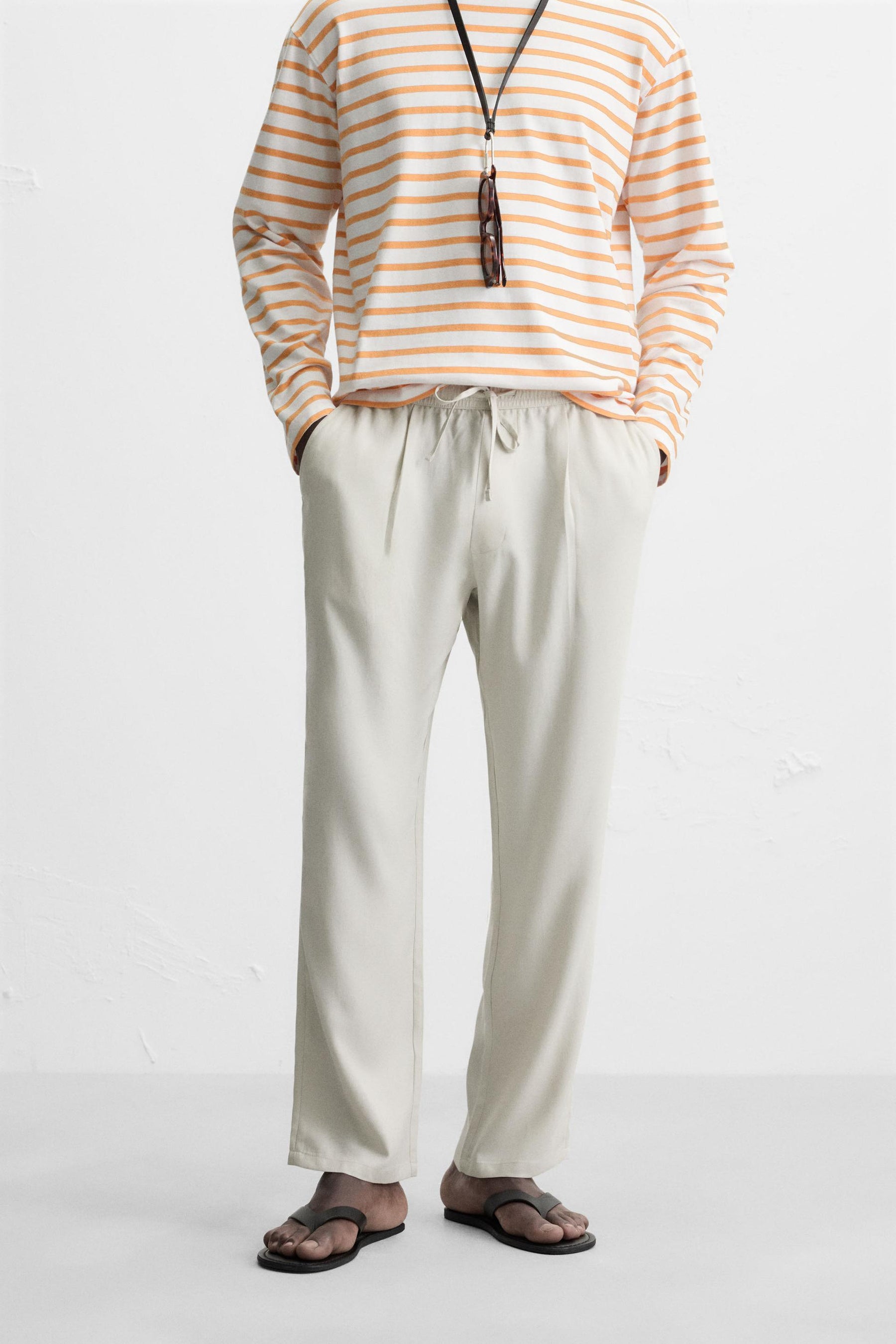 RELAXED FIT FLOWING TROUSERS - Image 2