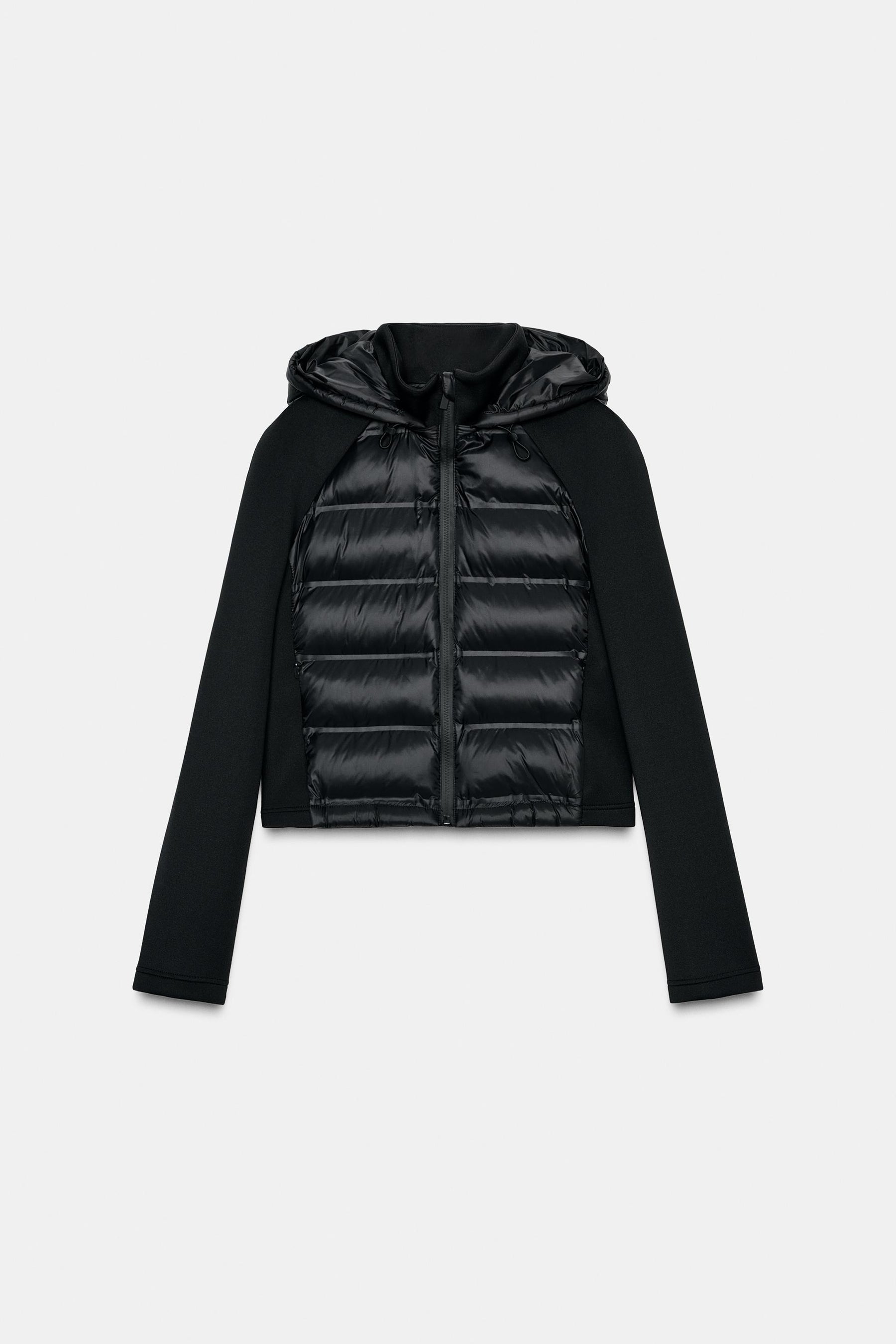 Quilted Detachable Hood Jacket
