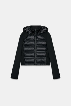 Quilted Detachable Hood Jacket