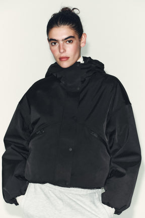 WATER-REPELLENT WINDPROOF HOODED ANORAK - Image 2