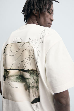 T-SHIRT WITH PHOTOGRAPHIC PRINT AND EMBROIDERY - Image 7