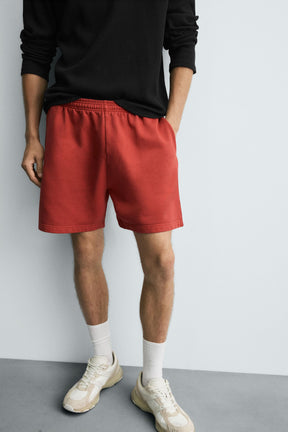 WASHED JOGGER BERMUDA SHORTS - Image 5