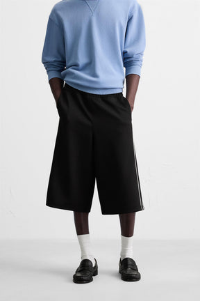 TECHNICAL STRIPE BERMUDA SHORTS - Image 2