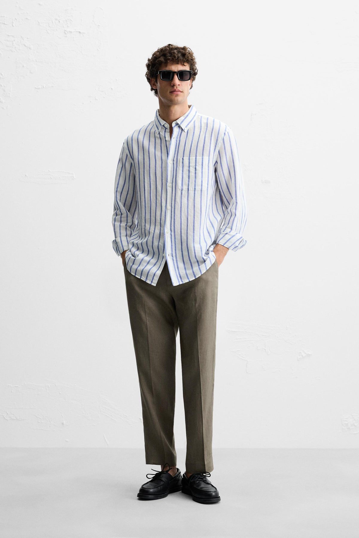 100% LINEN TROUSERS - Image 1