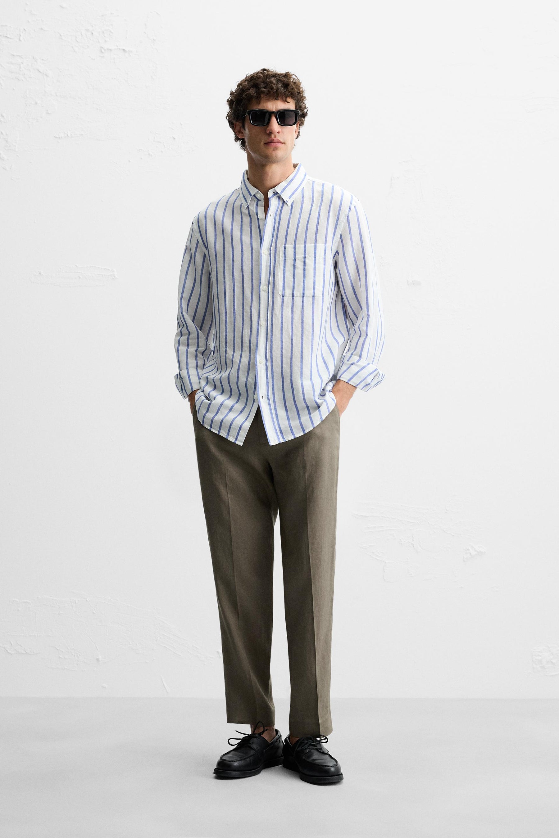 100% LINEN TROUSERS - Image 1