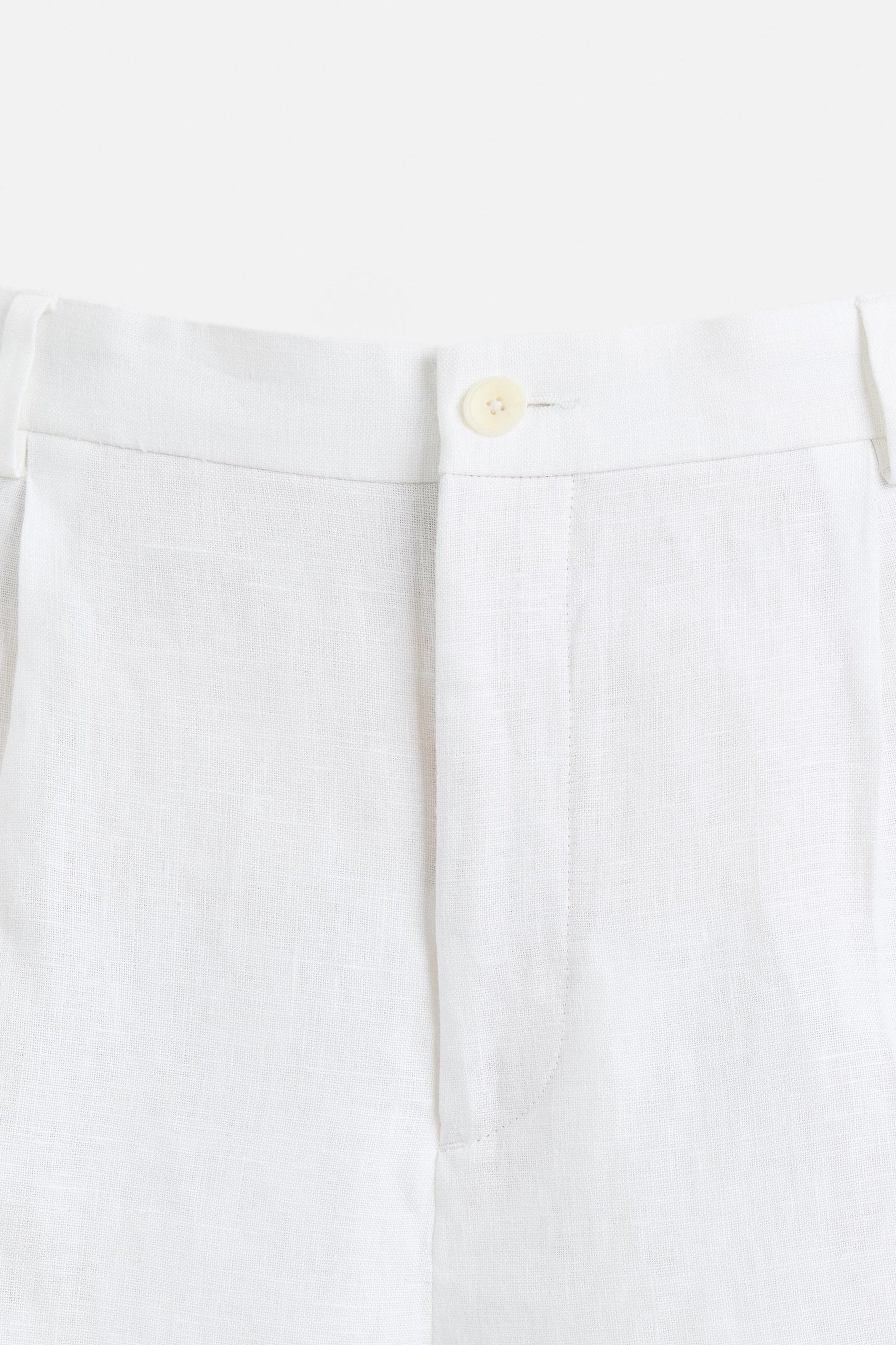 100% LINEN PLEATED TROUSERS - Image 9