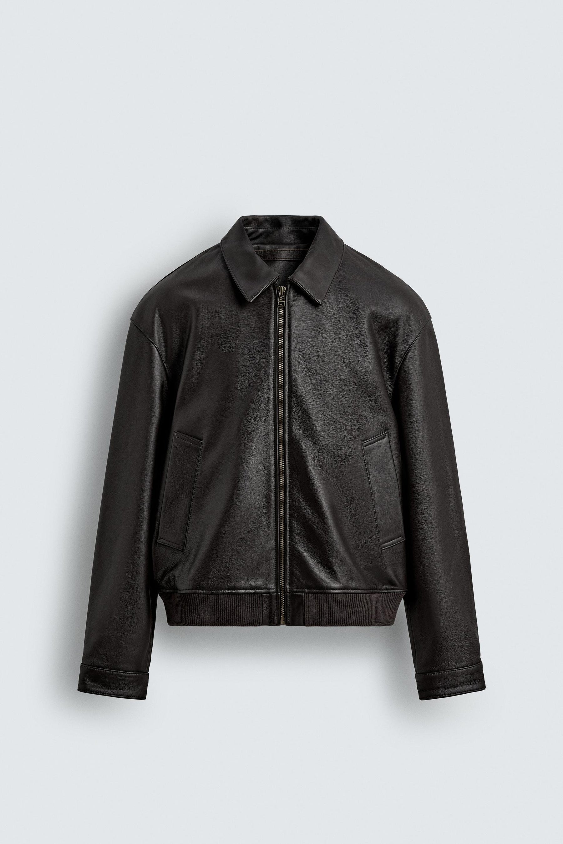 Leather Bomber Jacket