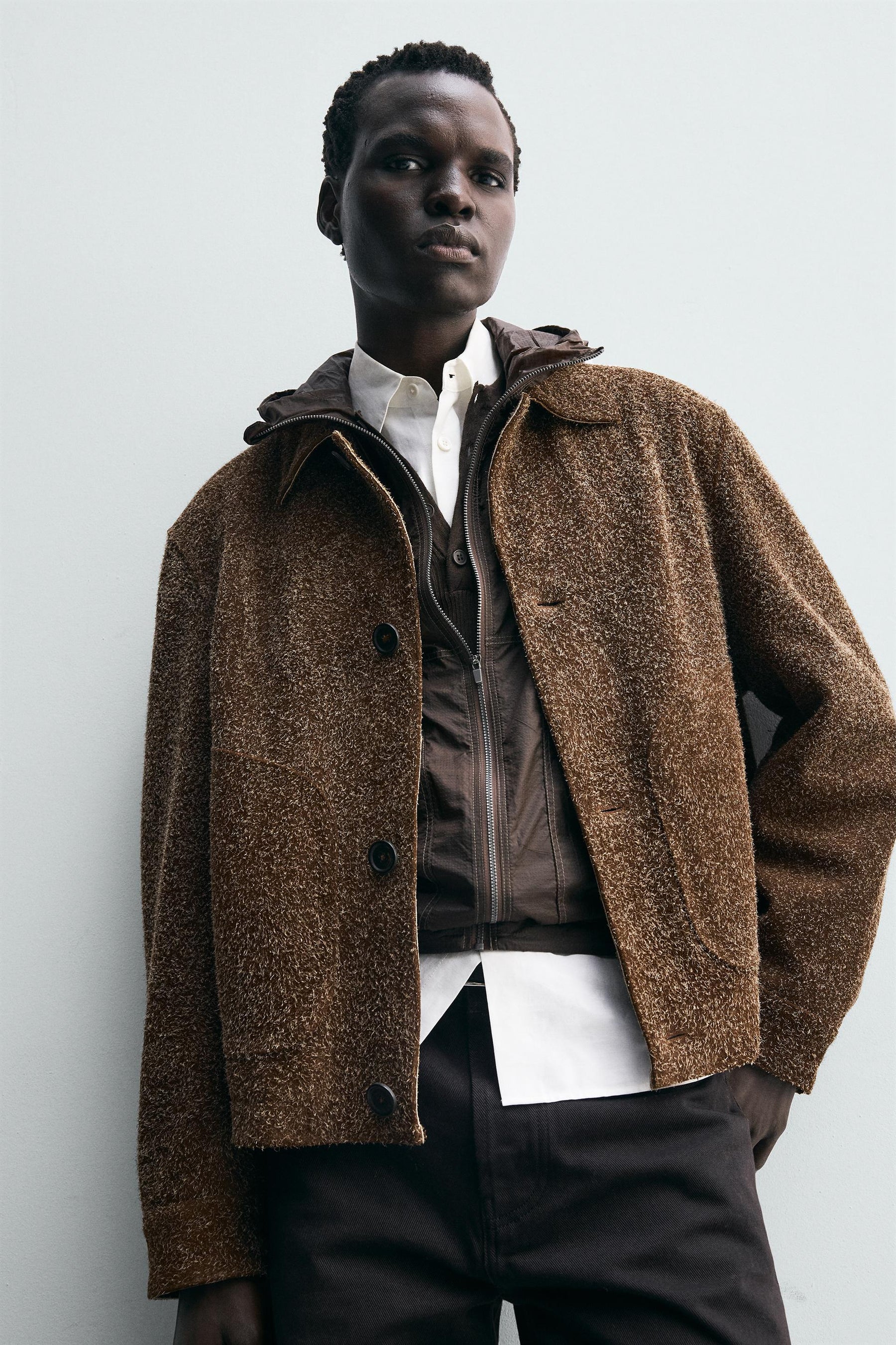 BRUSHED SUEDE LEATHER JACKET - Image 5