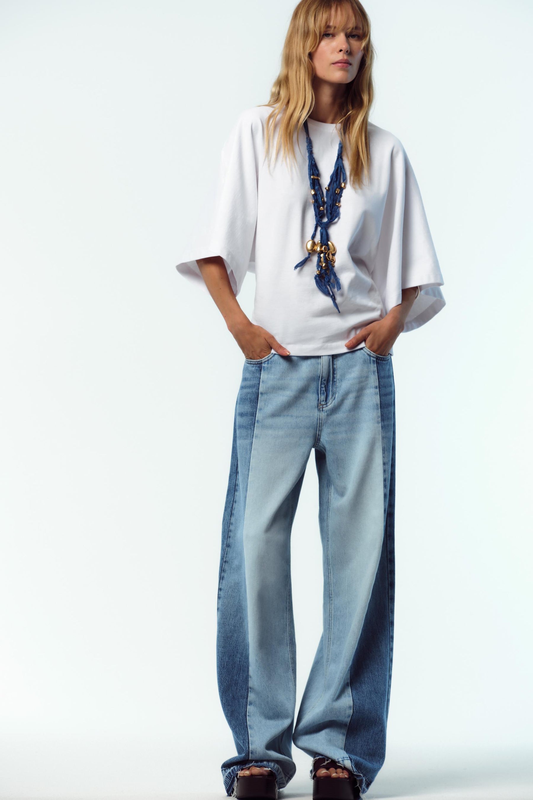 Washed Cap Sleeve Shirt