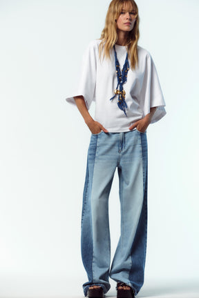 Washed Cap Sleeve Shirt