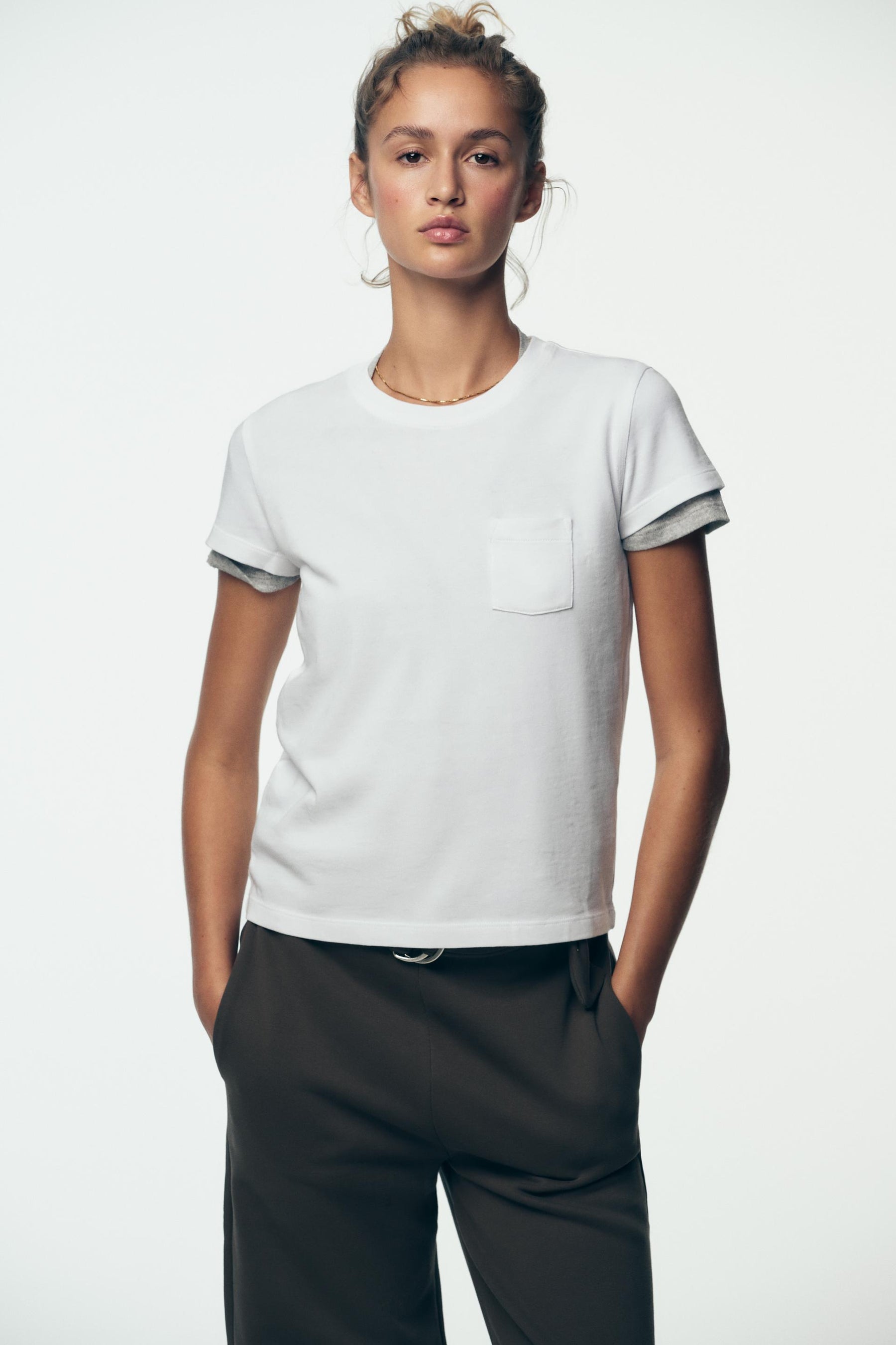 WASHED T-SHIRT WITH POCKET