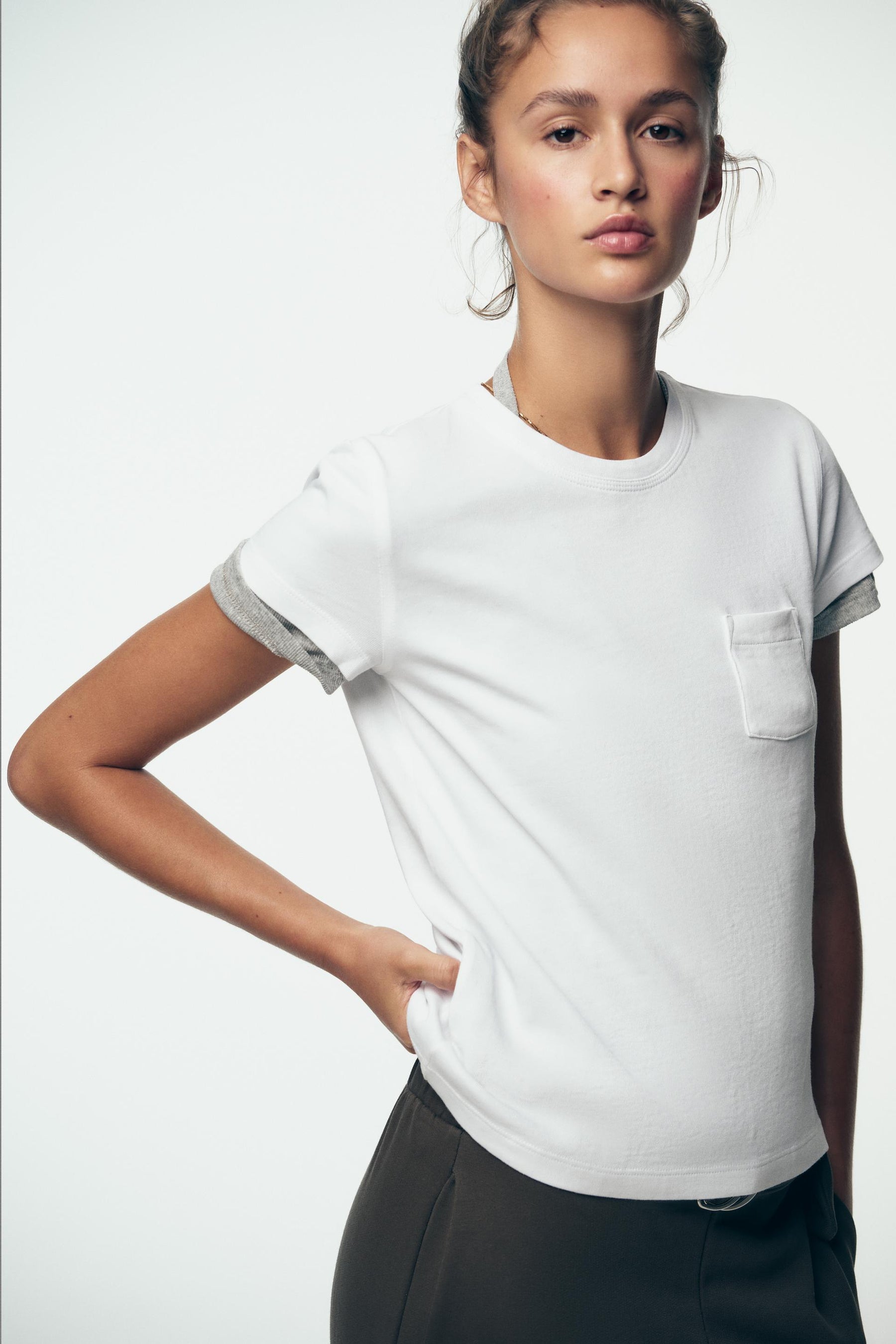 WASHED T-SHIRT WITH POCKET