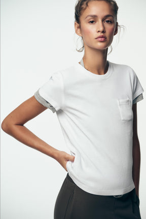 WASHED T-SHIRT WITH POCKET