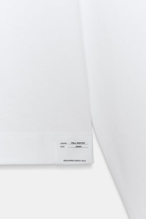 Boat Neck Label T-Shirt