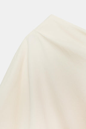 Asymmetric Draped Fashion Blouse