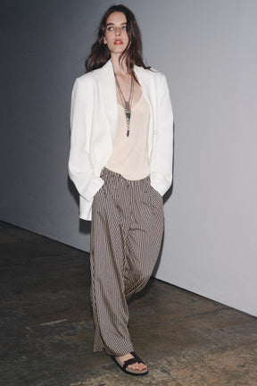 Striped Flowing Trousers