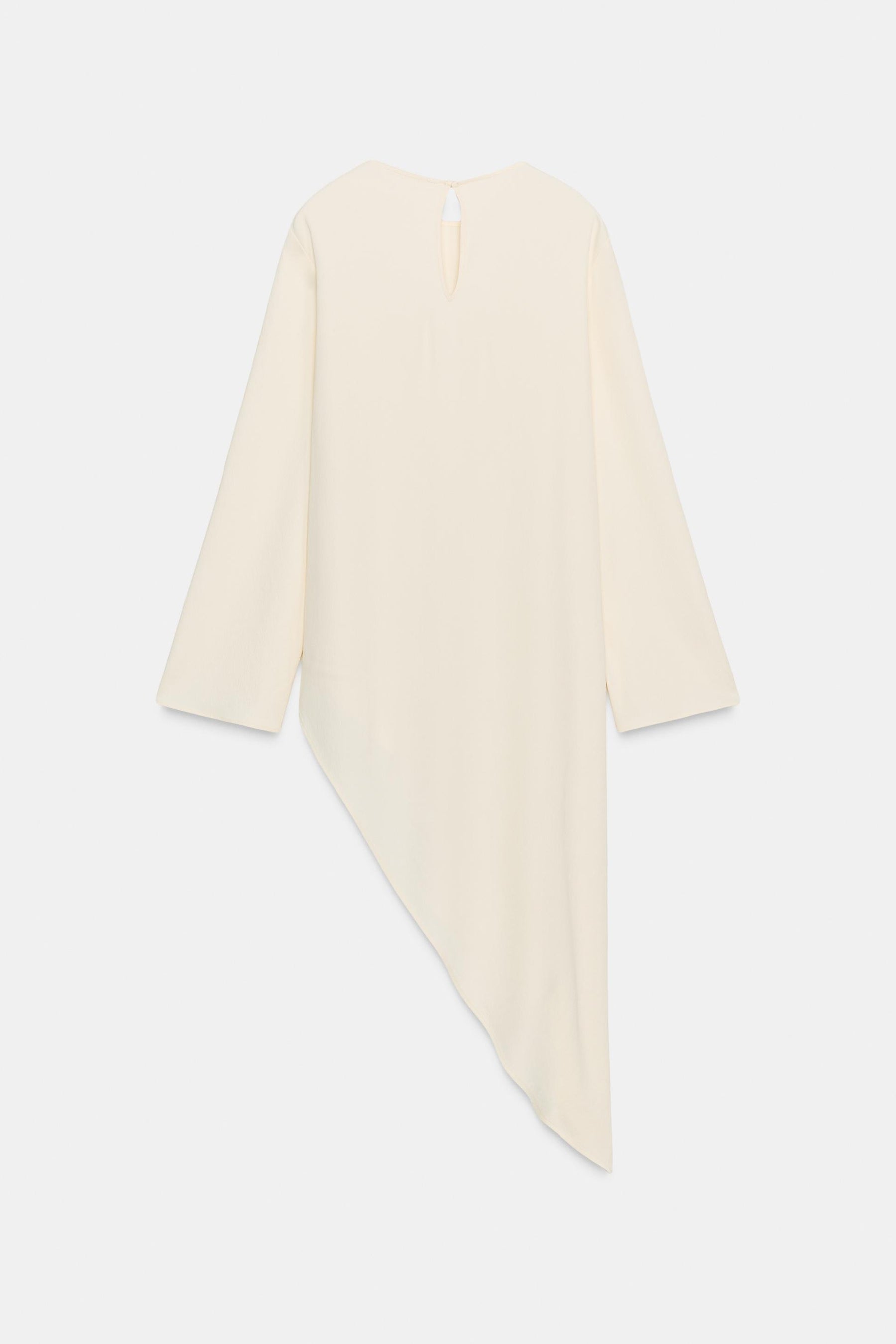 Asymmetric flowing blouse