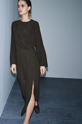 ZW COLLECTION PLEATED MIDI DRESS - Image 5
