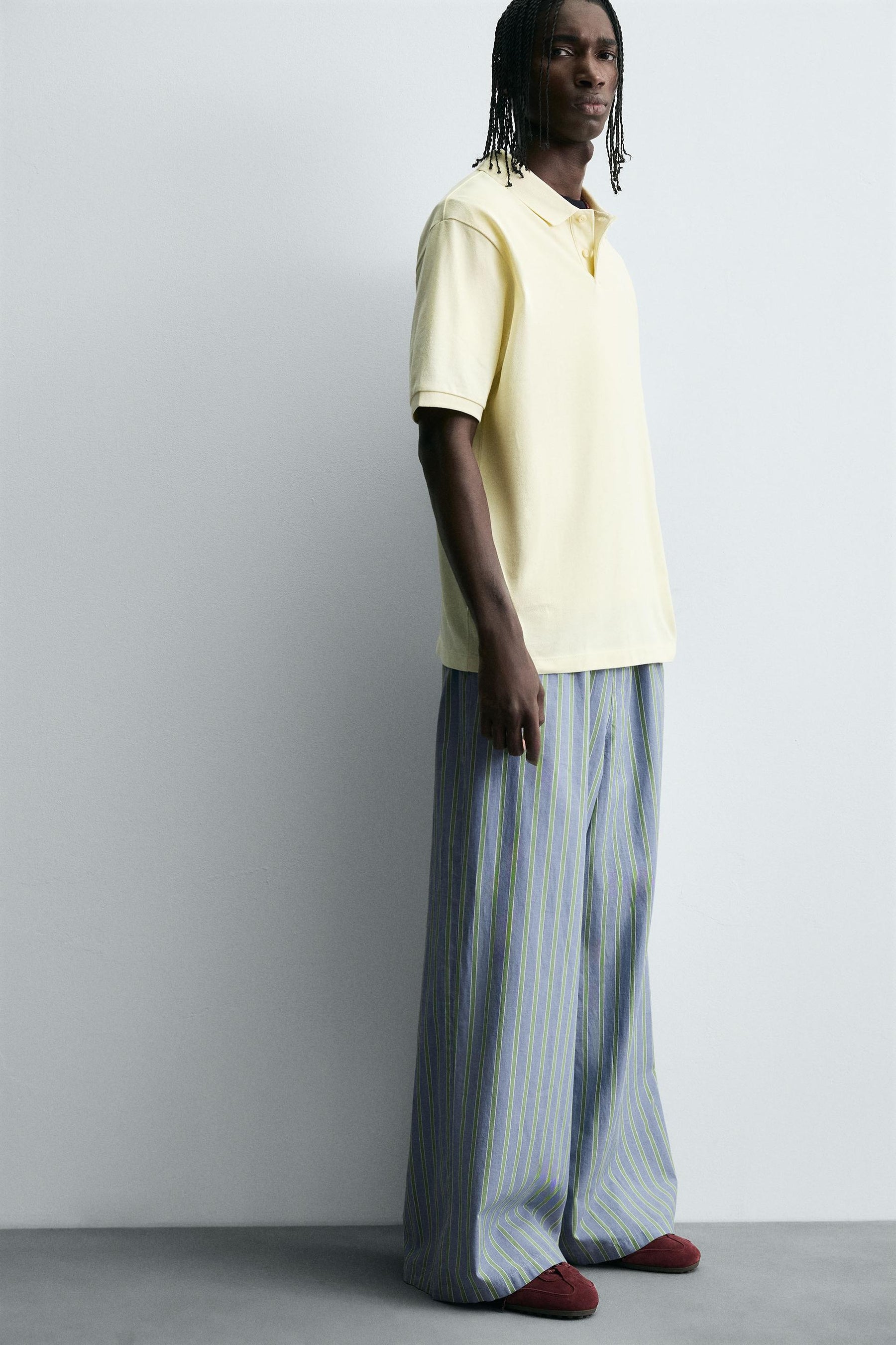 STRIPED OVERSIZE FIT TROUSERS - Image 5