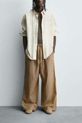 STRIPED OVERSIZE FIT TROUSERS - Image 2