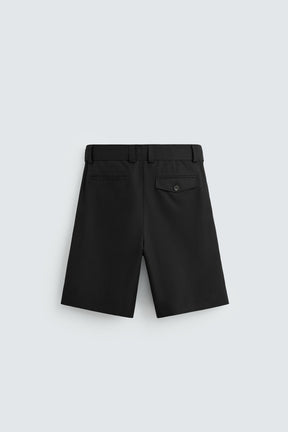 BELTED WIDE-LEG BERMUDA SHORTS - Image 7
