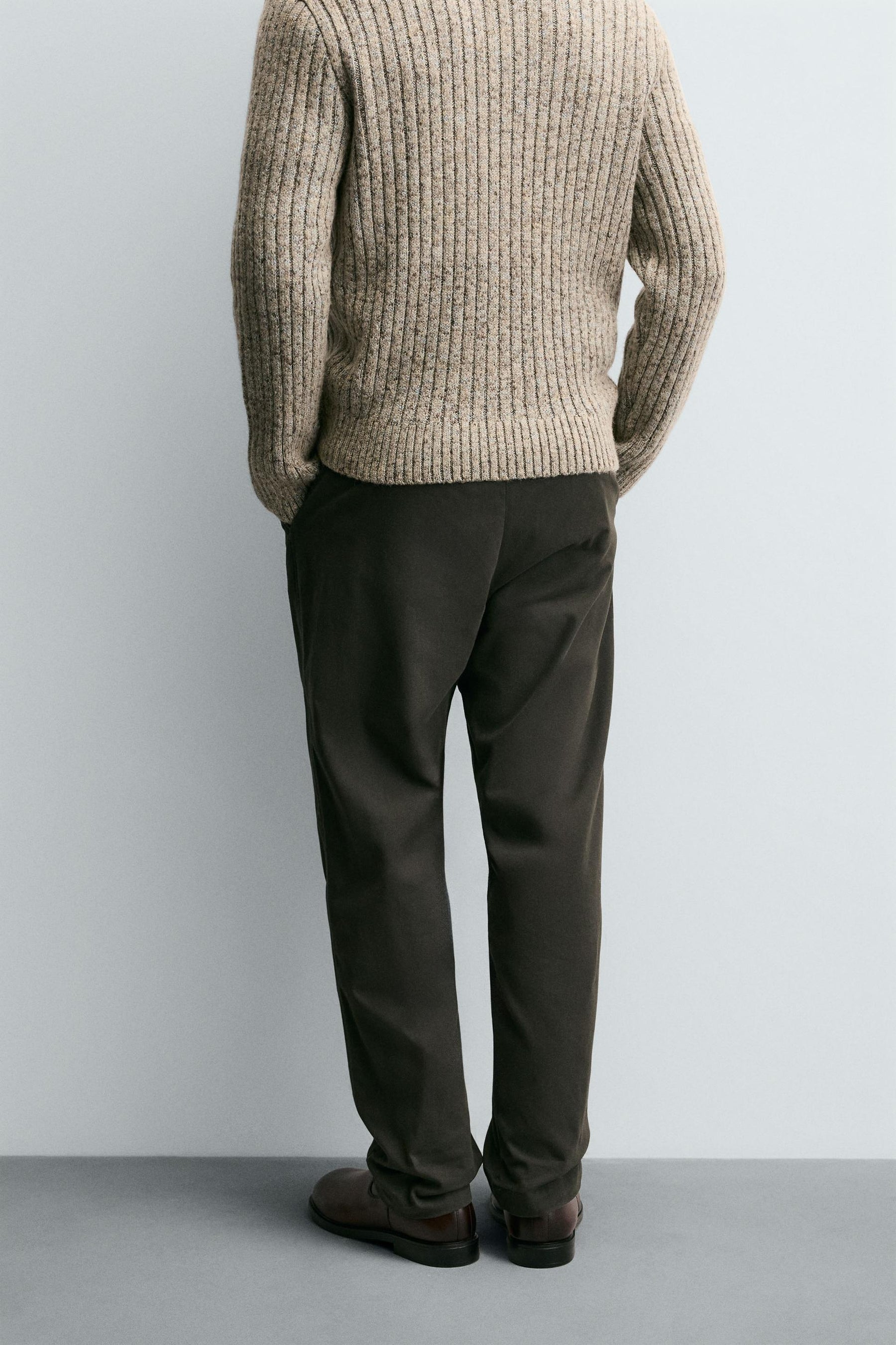 REGULAR FIT PLEATED TROUSERS - Image 3