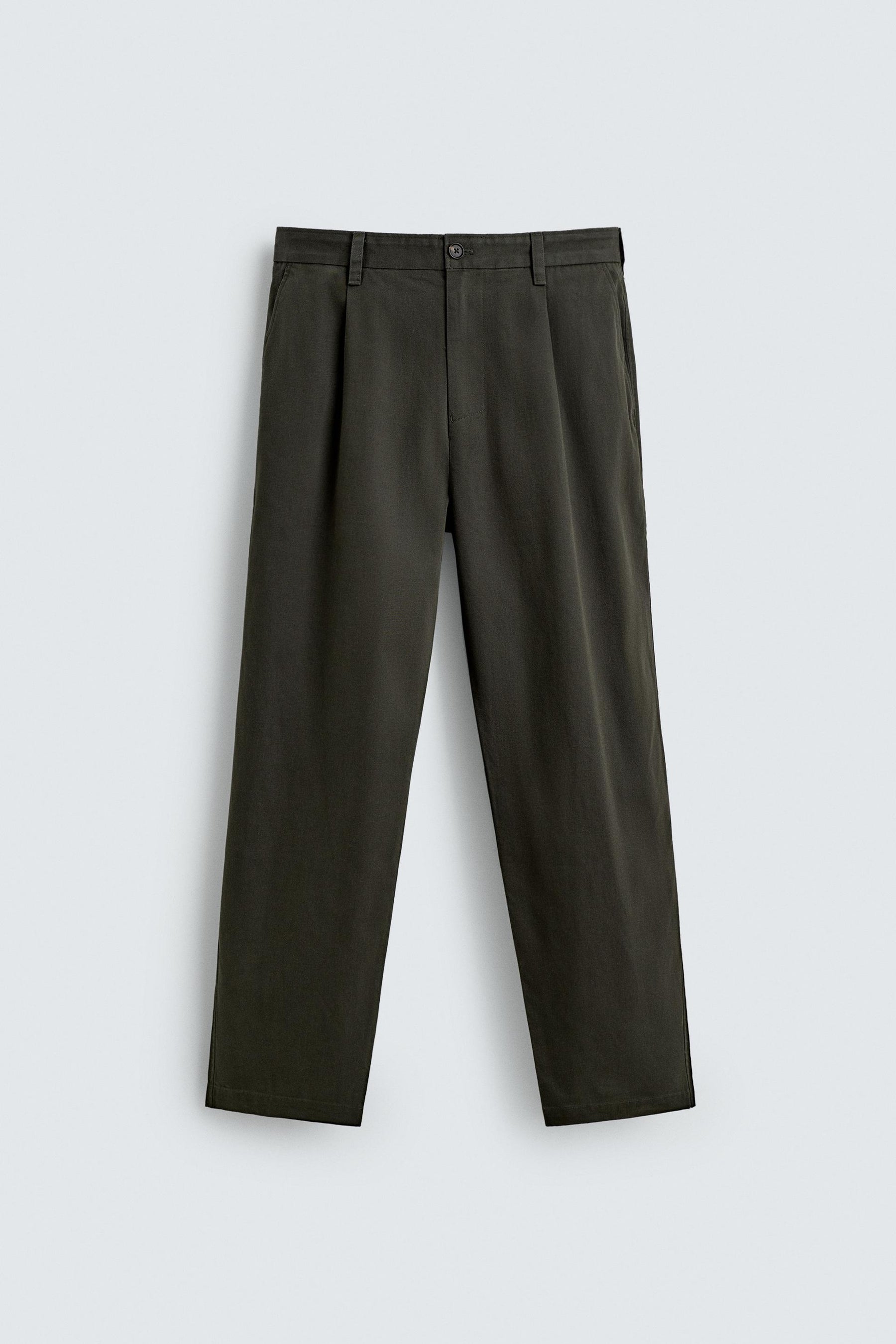 REGULAR FIT PLEATED TROUSERS - Image 6