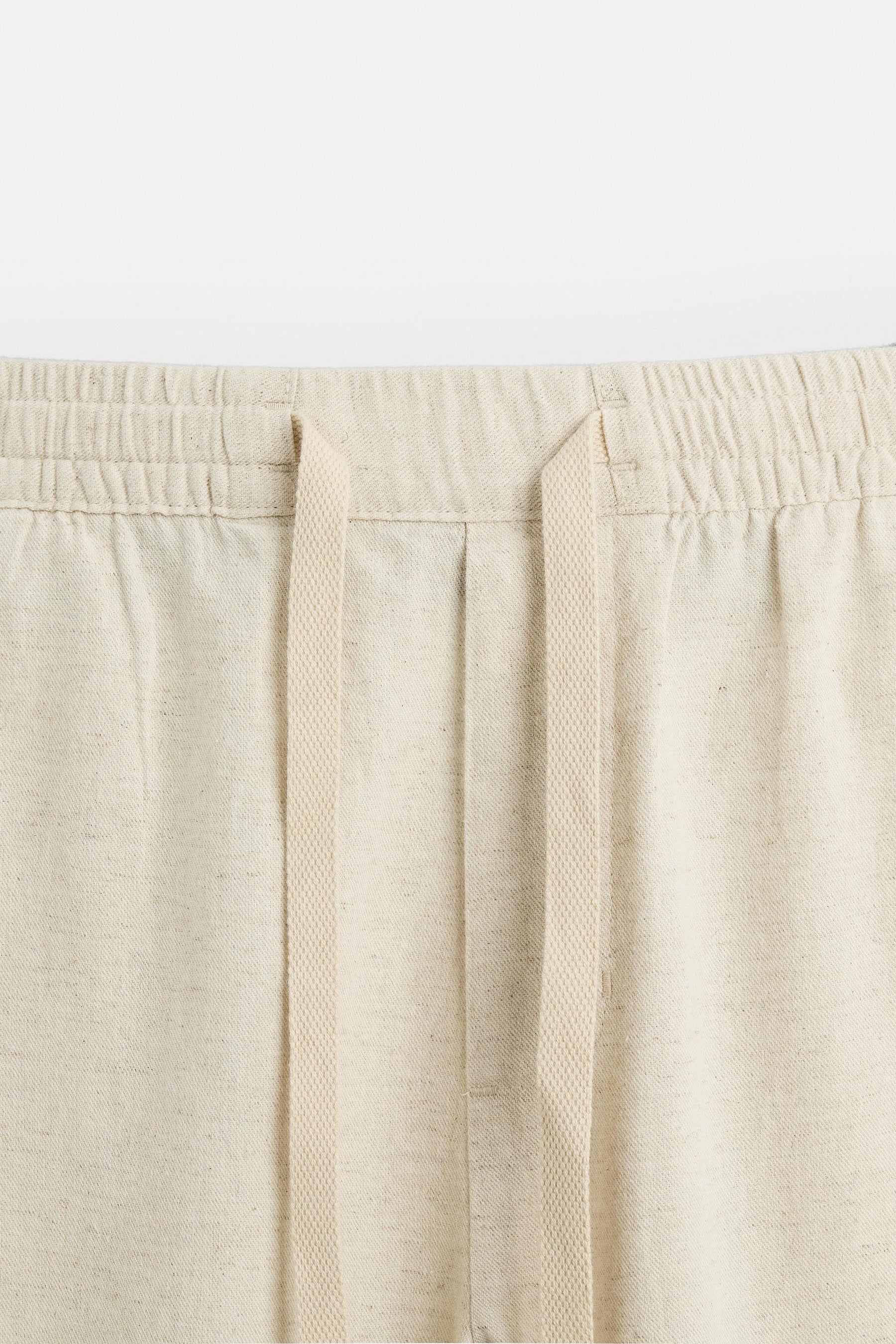 COTTON-LINEN RELAXED FIT TROUSERS - Image 8