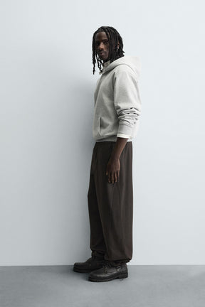 RELAXED FIT TEXTURED TROUSERS - Image 4