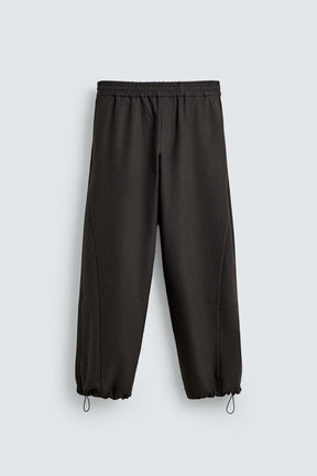 RELAXED FIT TEXTURED TROUSERS - Image 6
