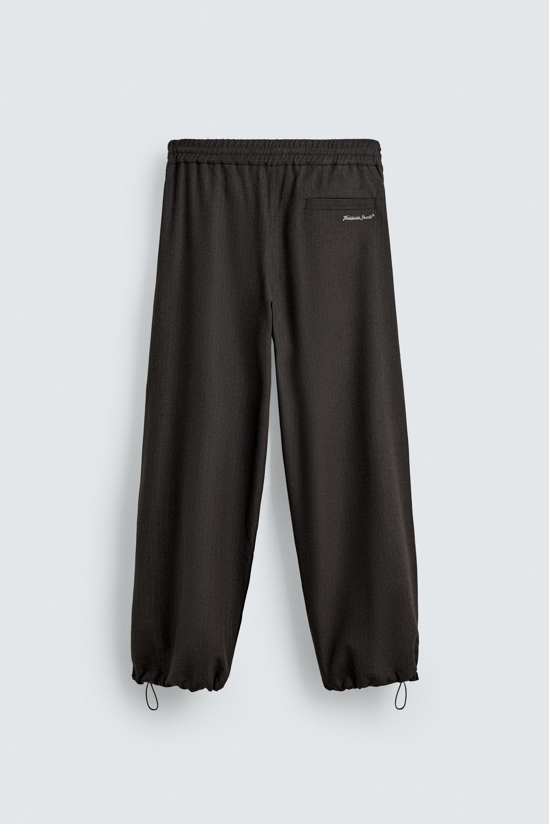 RELAXED FIT TEXTURED TROUSERS - Image 7