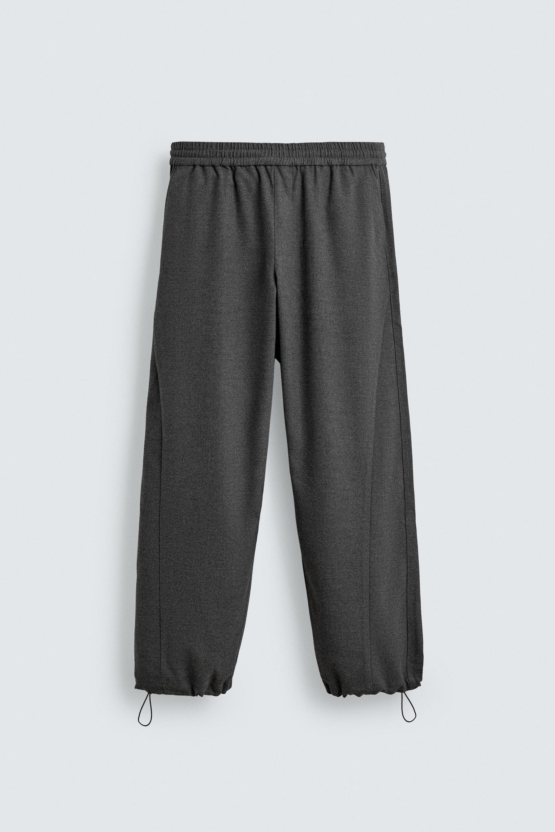 TEXTURED RELAXED FIT TROUSERS - Image 6