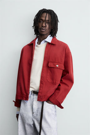 RELAXED FIT DENIM JACKET - Image 5