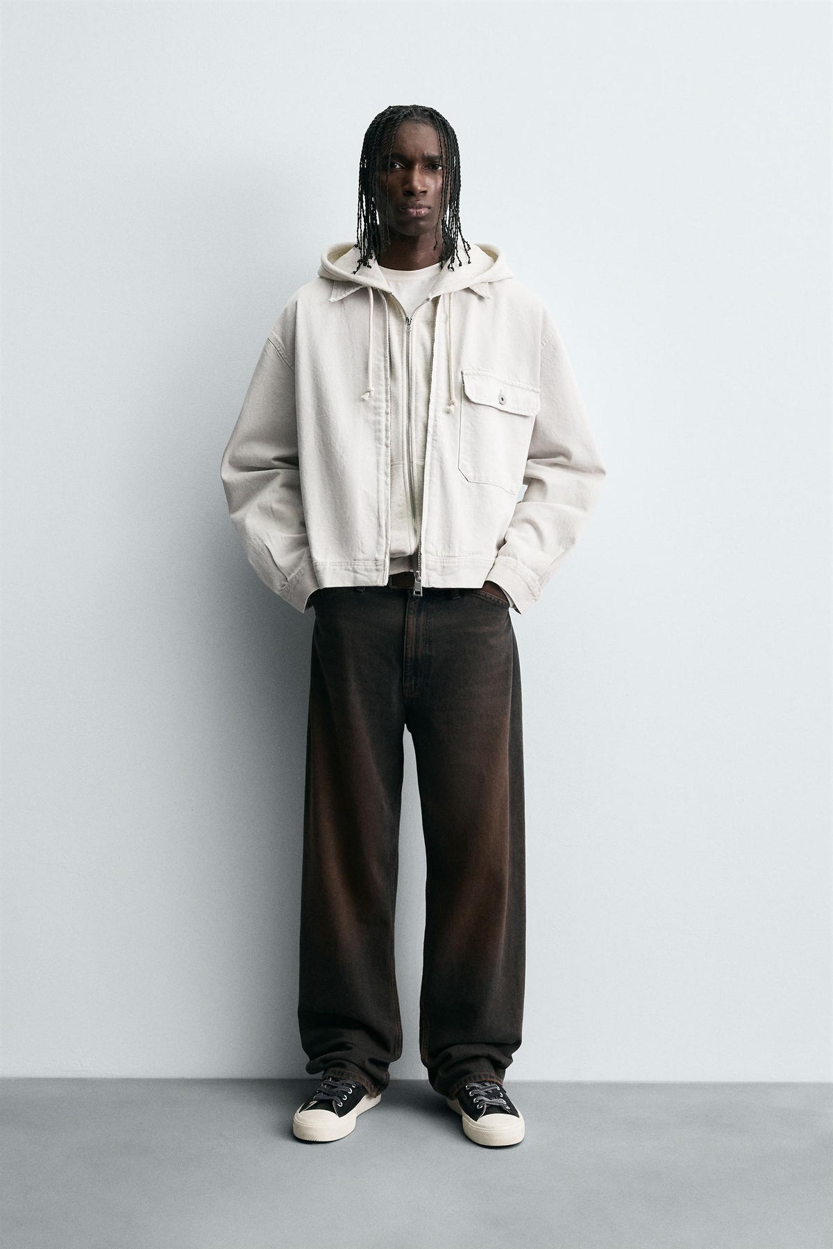 RELAXED FIT DENIM JACKET - Image 1