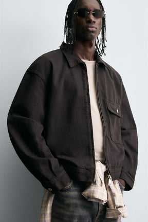 RELAXED FIT DENIM JACKET - Image 5