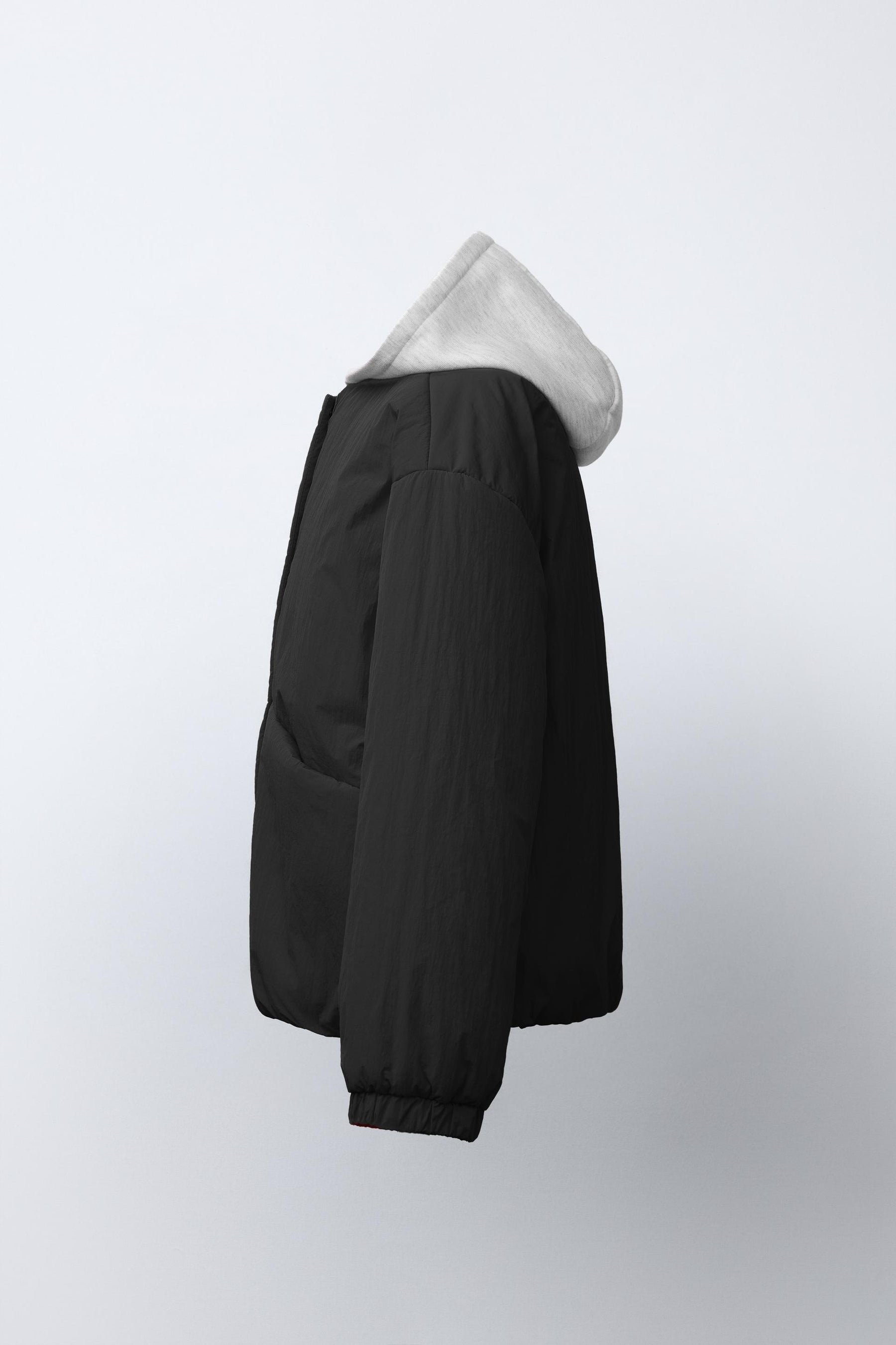HOODED PUFFER JACKET WITH FLEECE LINING - Image 2