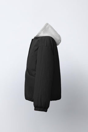HOODED PUFFER JACKET WITH FLEECE LINING - Image 2
