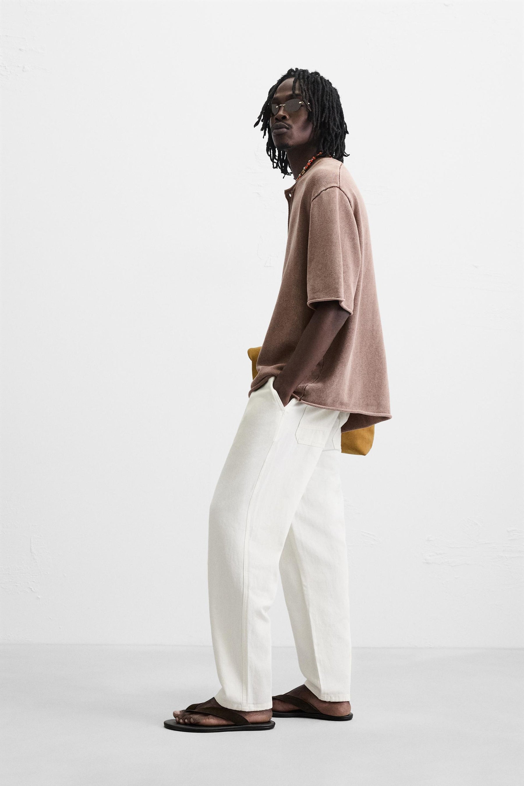 COTTON - LINEN TROUSERS - Image 4