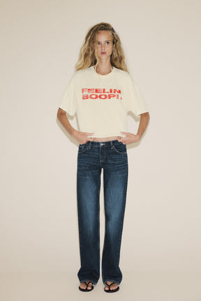 Washed-effect T-shirt