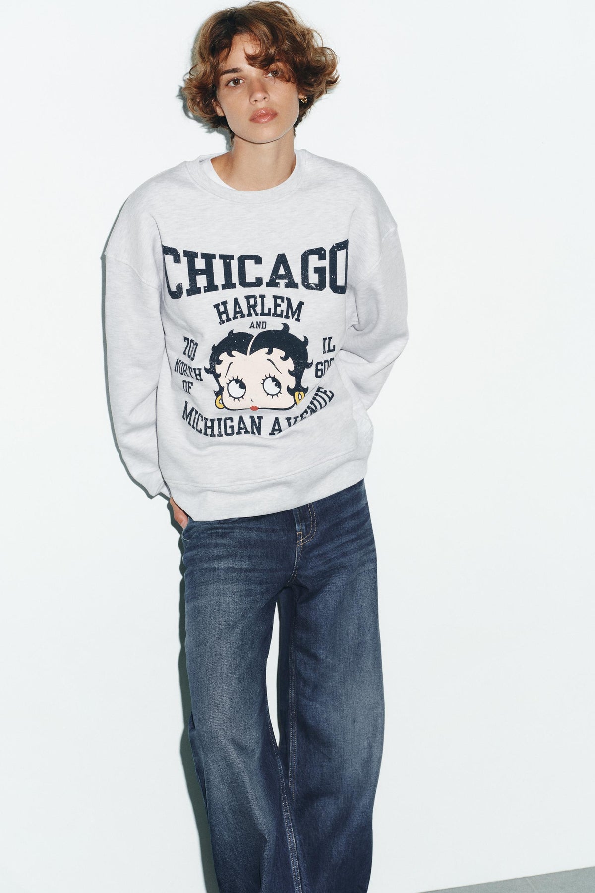 Betty Boop Printed Sweatshirt