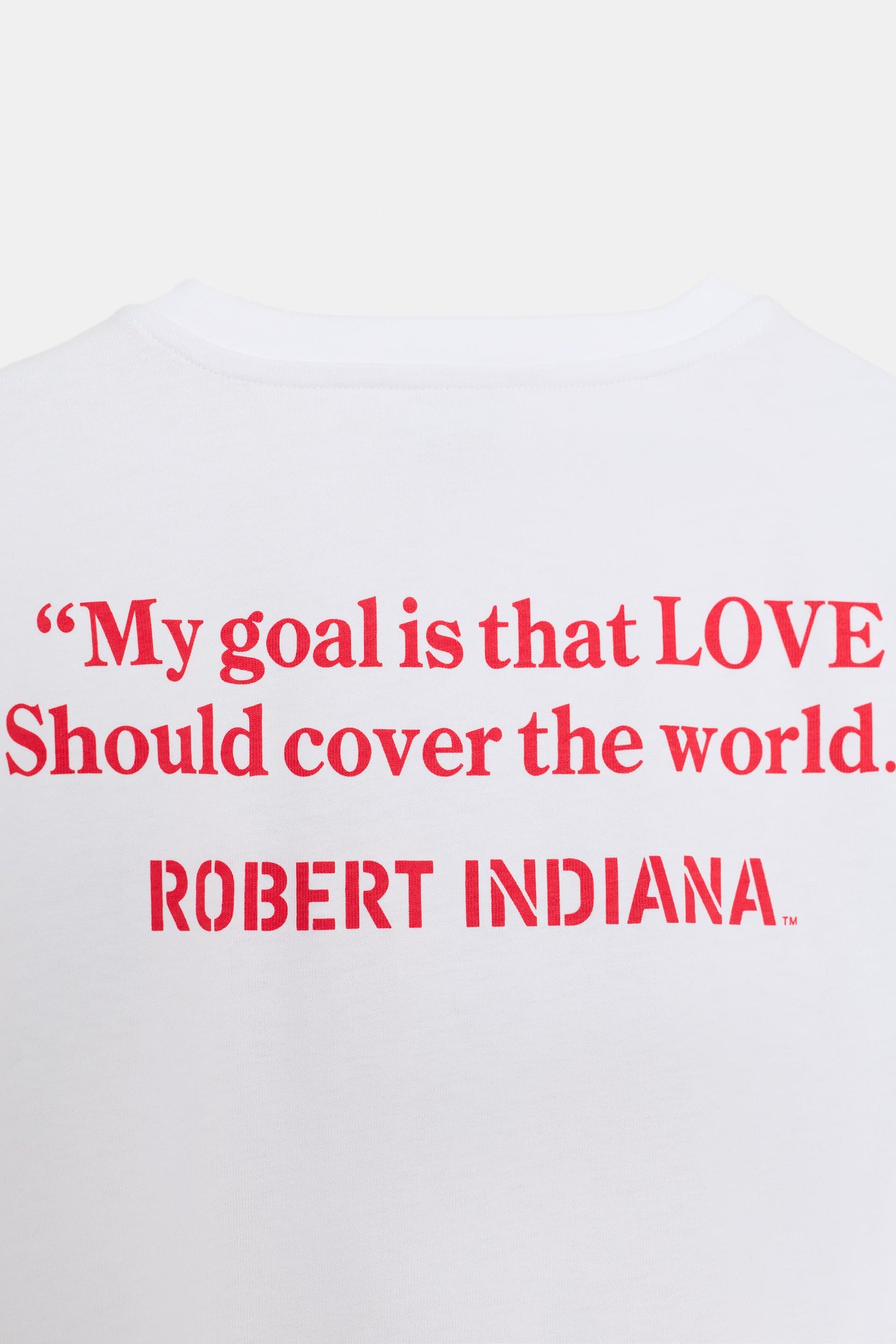 CONTRAST SLOGAN SHIRT