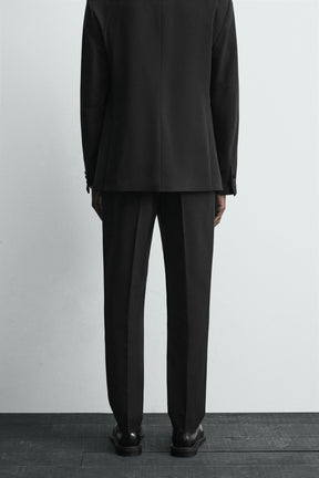 WOOL BLEND TUXEDO SUIT TROUSERS - Image 3