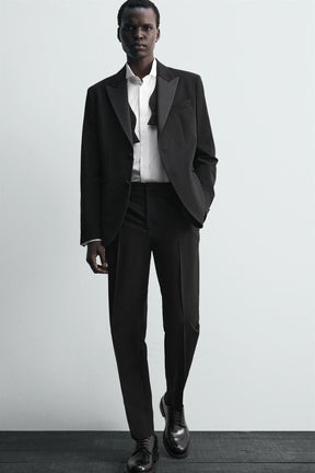 WOOL BLEND TUXEDO SUIT TROUSERS - Image 5