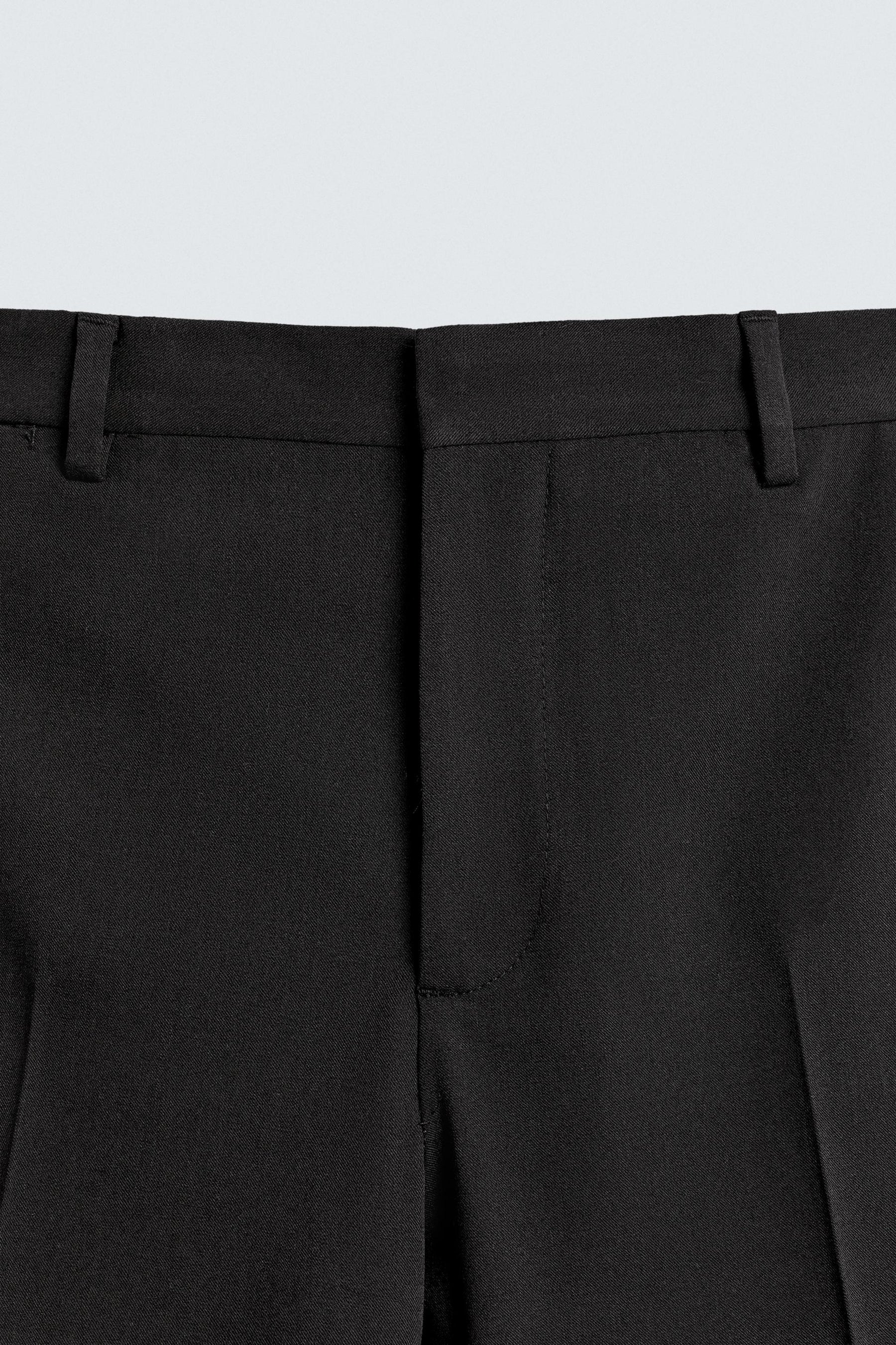 WOOL BLEND TUXEDO SUIT TROUSERS - Image 9